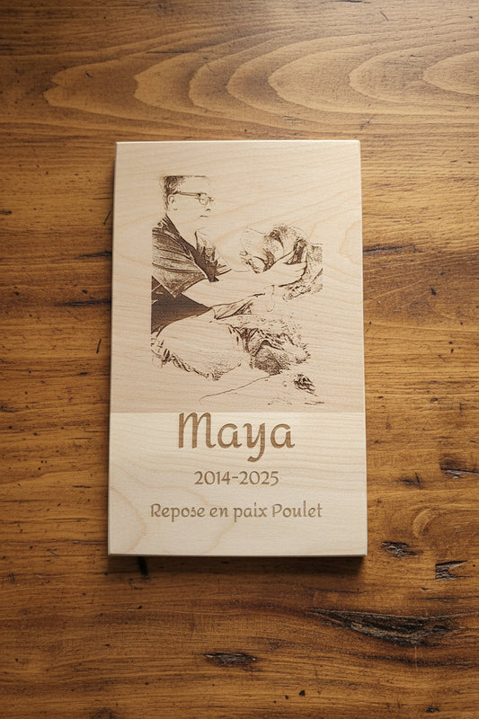 🐾 Plaque commémorative personnalisée pour animaux 🐾