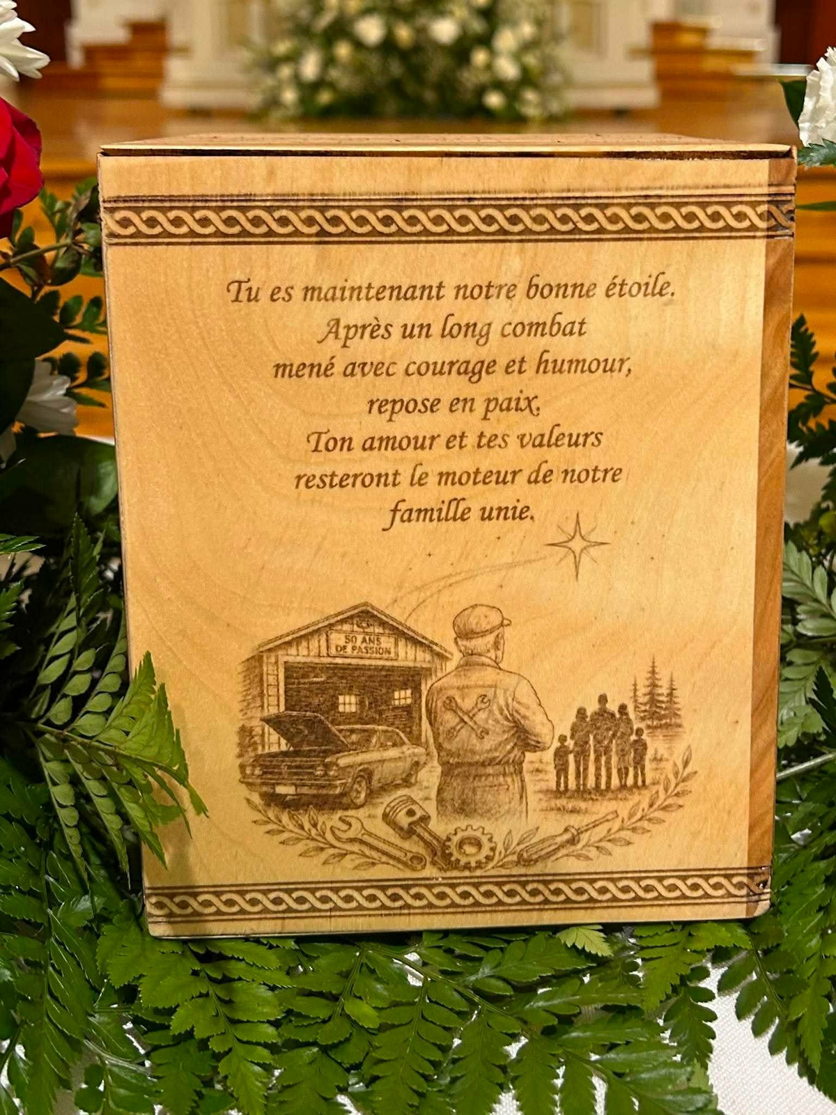 🕊️ Urne commémorative personnalisée