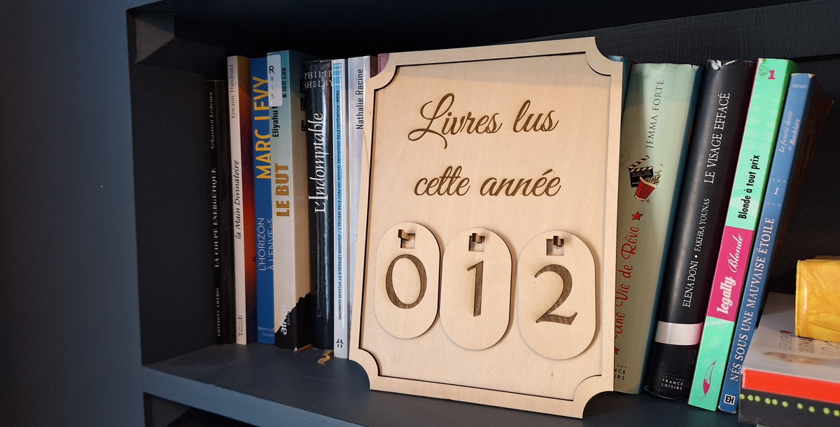 📚 Pancarte « Livres lus cette année »