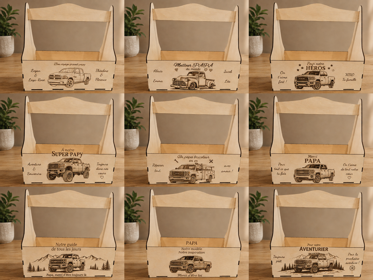 🪵 Panier en bois personnalisé — Une création unique