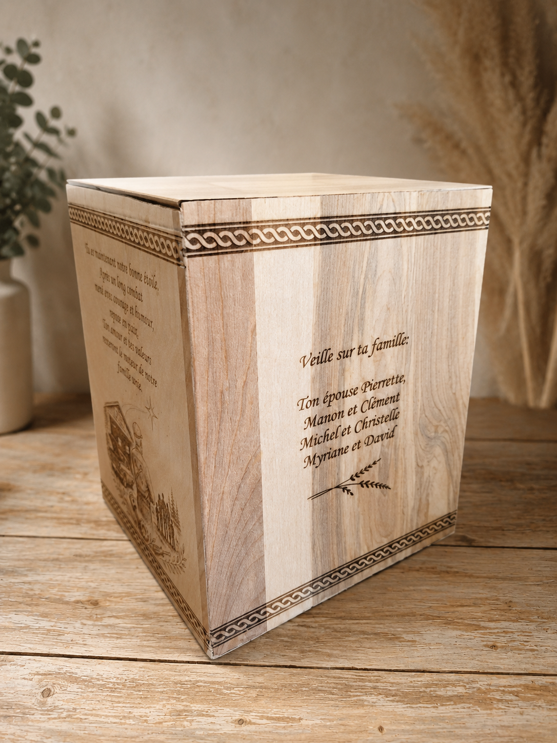 🕊️ Urne commémorative personnalisée