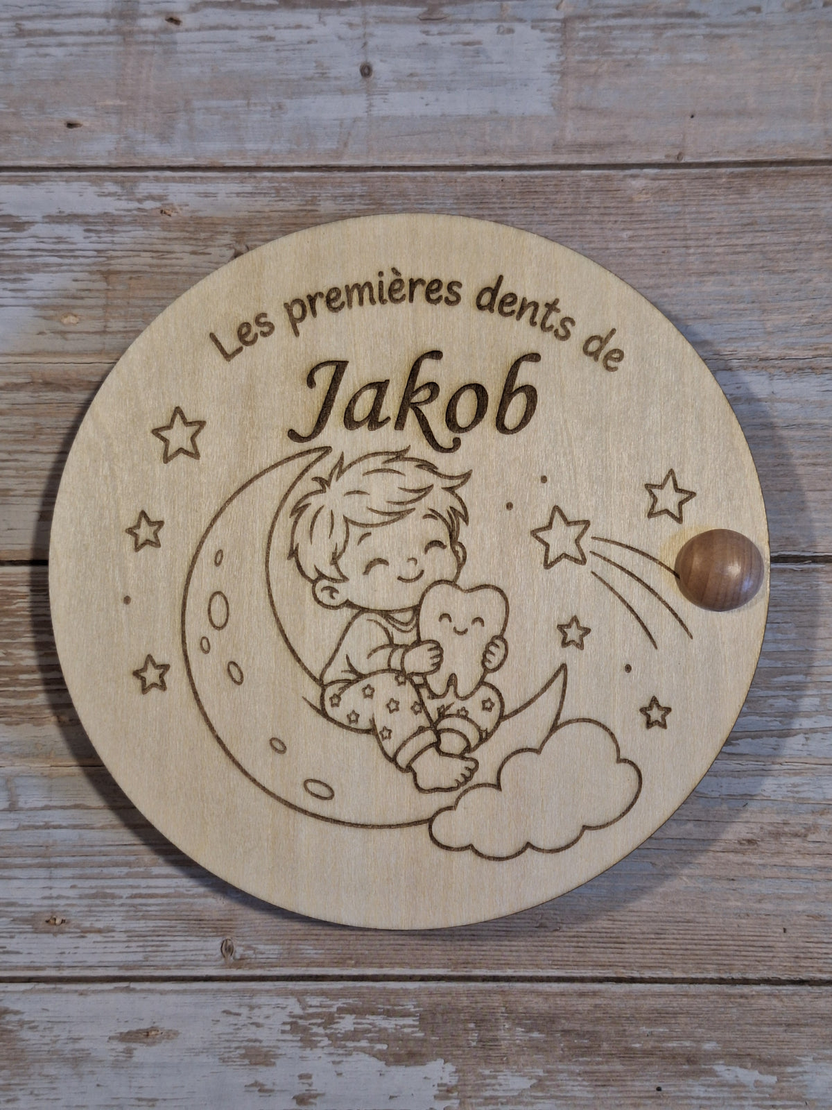 🦷 Boîte à dents de lait personnalisée pour fille et garçon