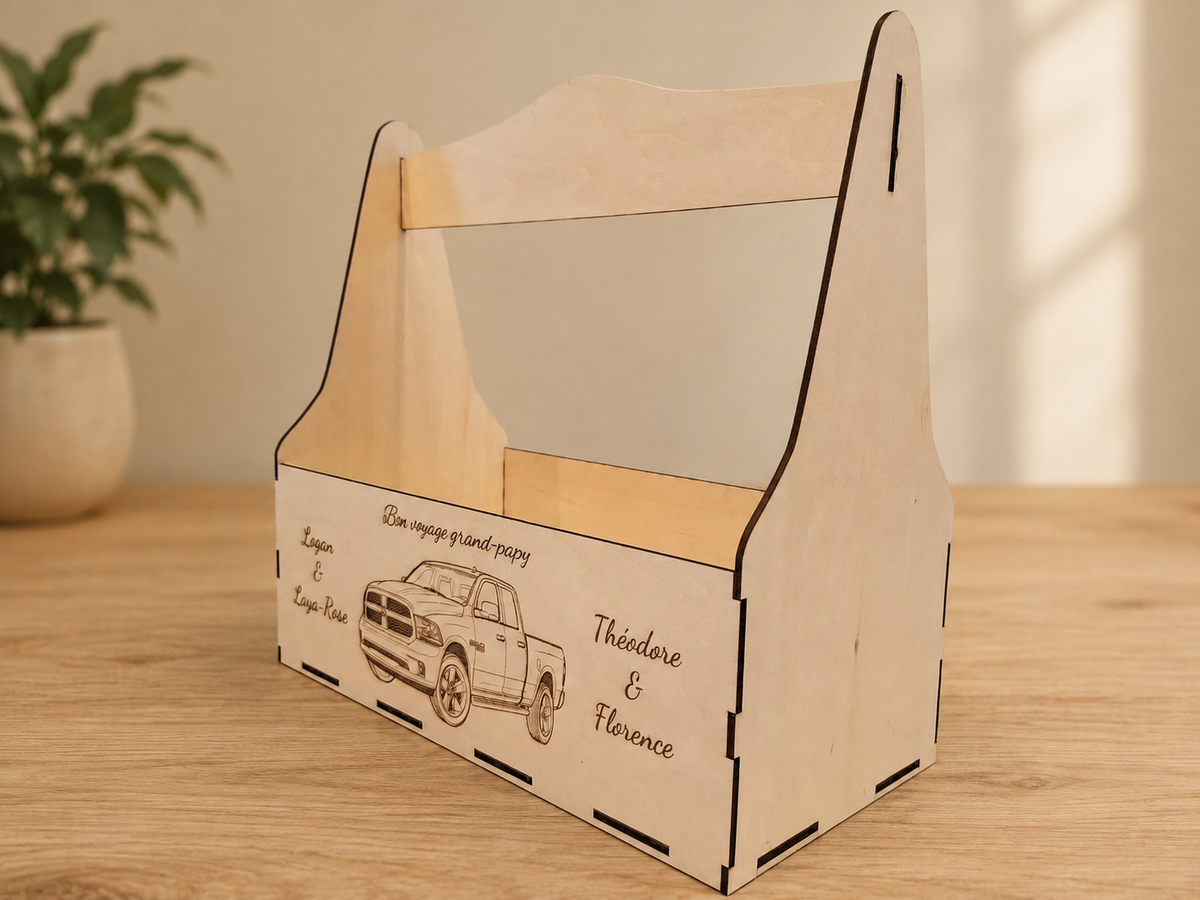 🪵 Panier en bois personnalisé — Une création unique