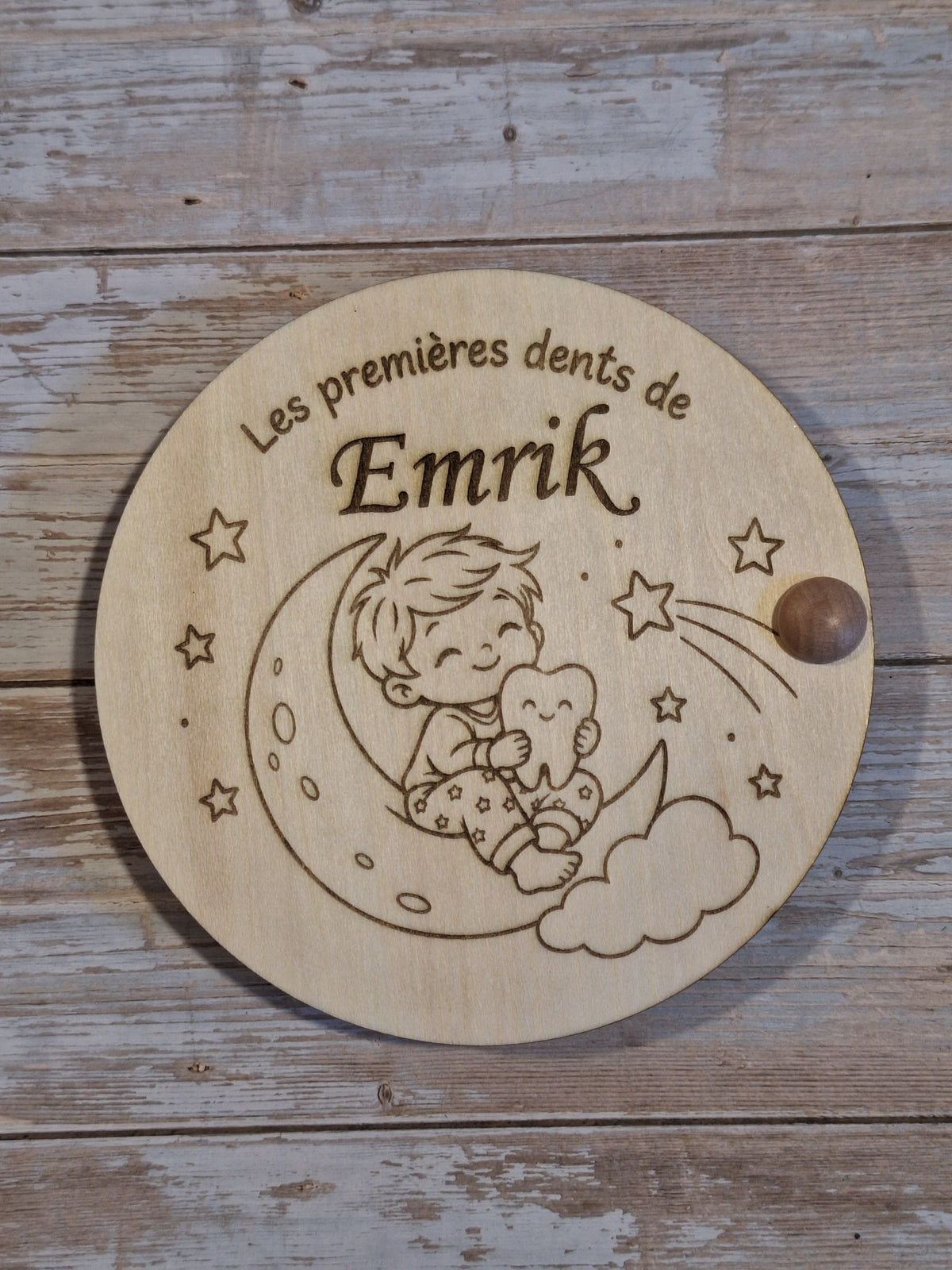 🦷 Boîte à dents de lait personnalisée pour fille et garçon