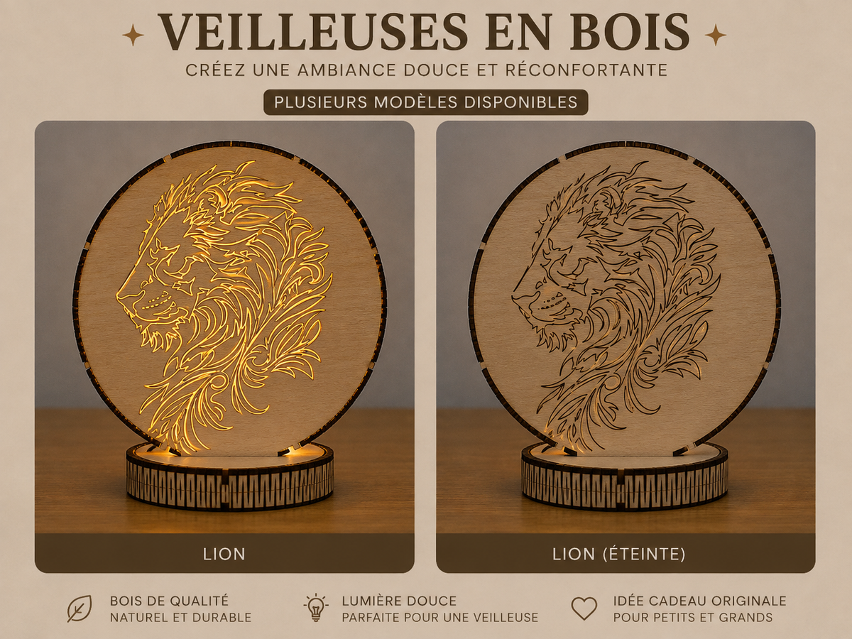Veilleuse personnalisée – Hérisson sous les étoiles