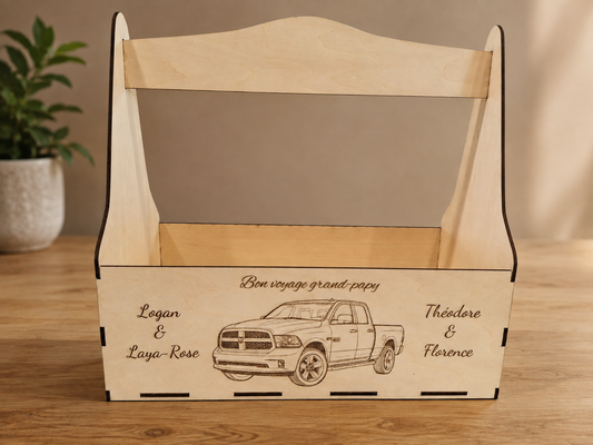 🪵 Panier en bois personnalisé — Une création unique