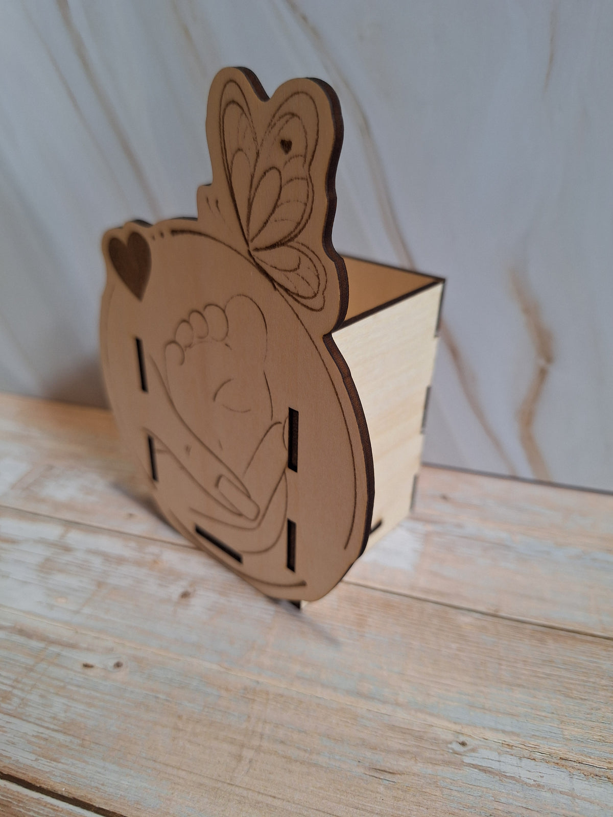 ✏️ Porte-crayons personnalisé en bois