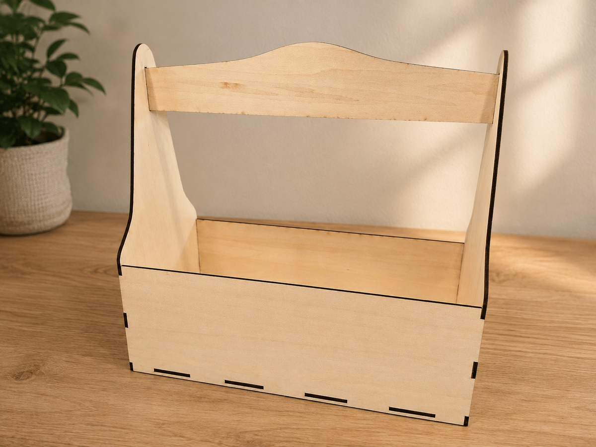 🪵 Panier en bois personnalisé — Une création unique