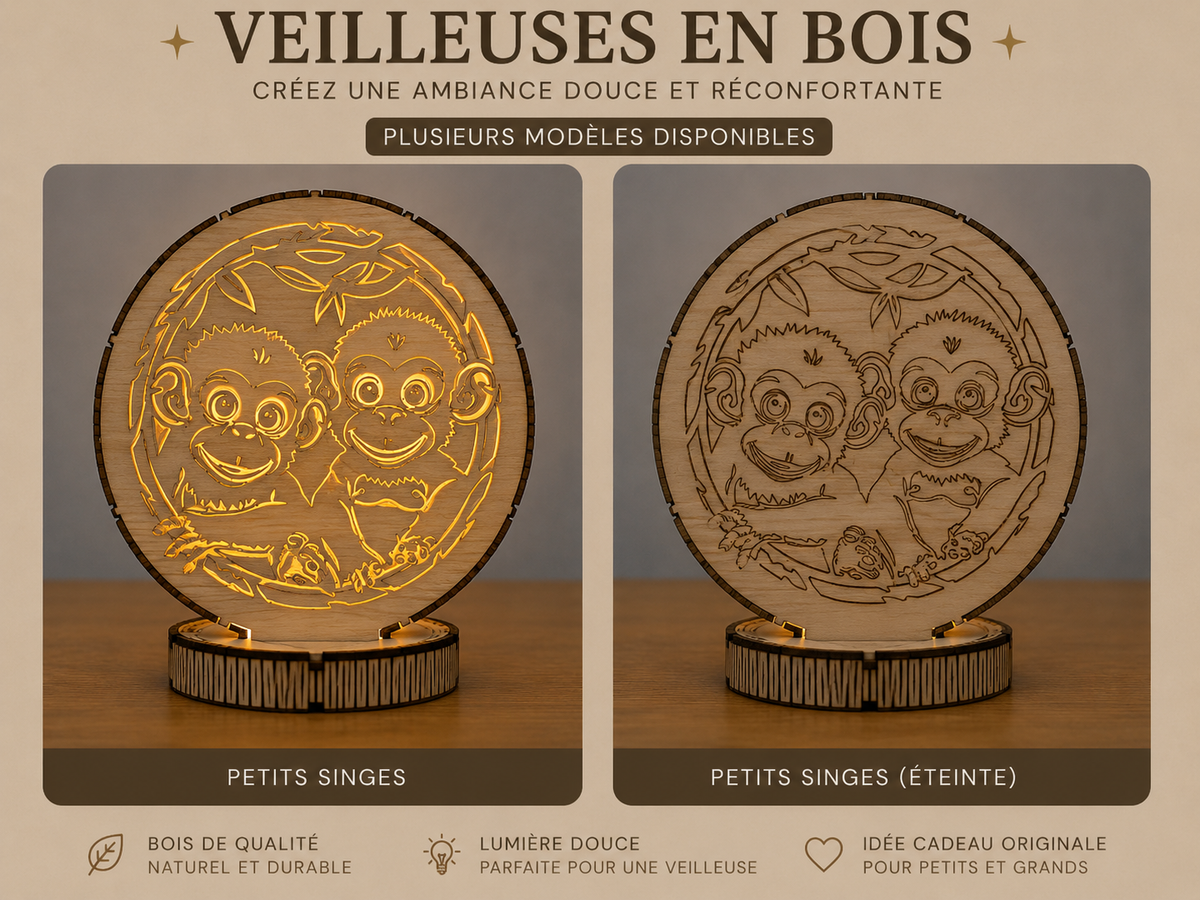 Veilleuse personnalisée – Hérisson sous les étoiles